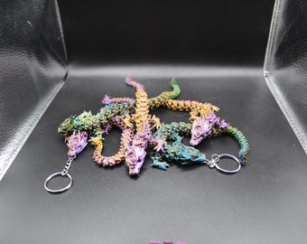 3D Printed Rose Dragon Key Chain