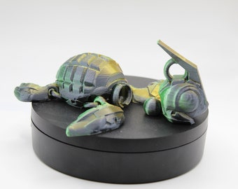 3D Printed Articulating Grenade Turtle