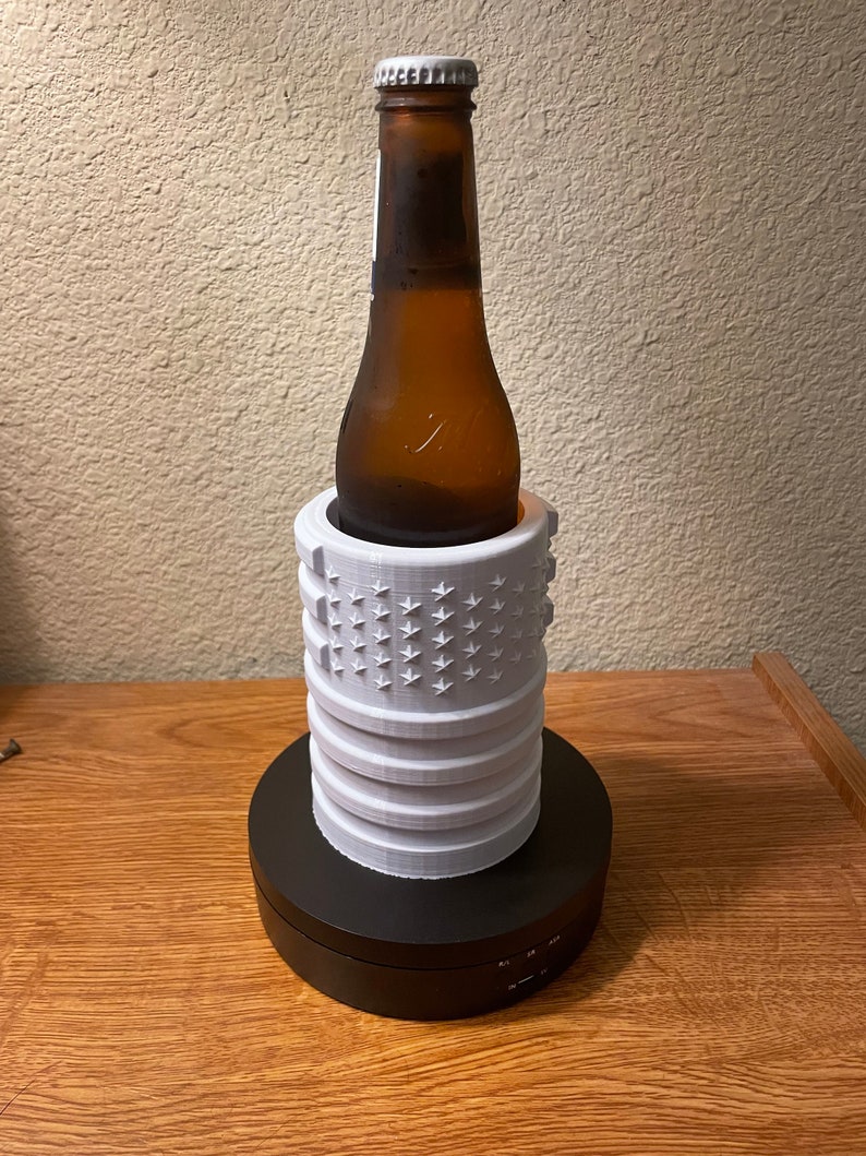3D Printed American Flag Drink Holder image 1