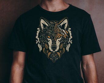 Forest Wolf Spirit - Unisex cotton t-shirt