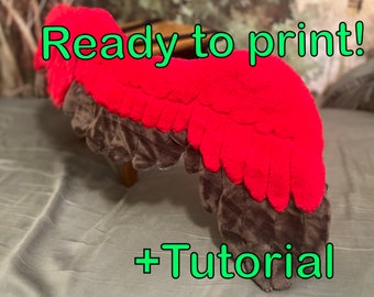 Fursuit or Cosplay Wings PDF Pattern + Tutorial