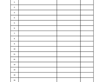 Hoja de oferta de recaudación de fondos de subasta silenciosa imprimible para recaudación de fondos de banquetes