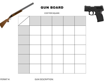 25 Recaudación de fondos cuadrada del tablero de armas cuadradas, banquete de recaudación de fondos, tablero cuadrado de recaudación de fondos imprimible, impresión del tamaño del póster