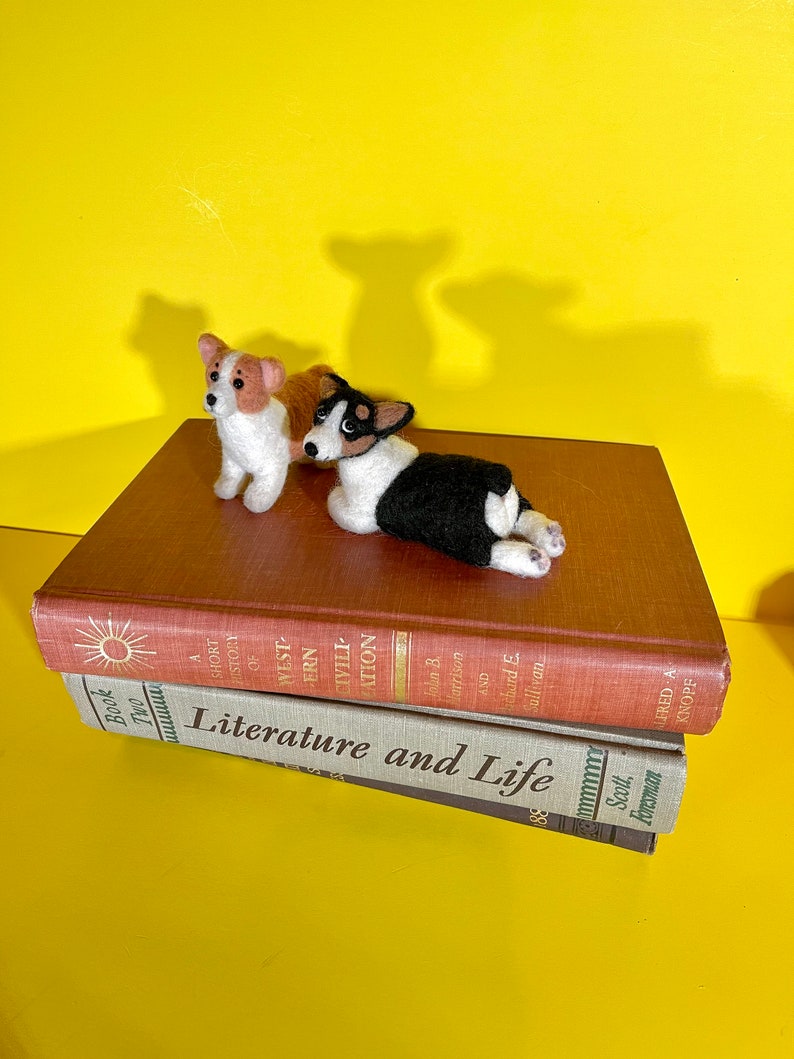 Needle Felted Wool Tricolor Ornament Made to Order Felted