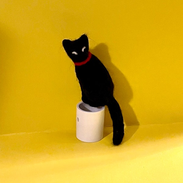 Black Cat Ornament Etsy