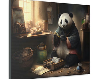 Canvas Gallery Wraps - Panda Trading Series #4 - NANO-TECH ART Studio Creations