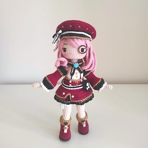 ゲームキャラクターの手作り人形、あみぐるみ原神人形、原神かぎ針編みぬいぐるみ