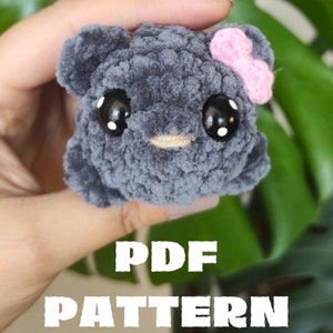 Sad Hamster Crochet Pattern, Sad Hamster, DIGITAL PRODUCT, Viral meme, Cute Tiny hamster crochet pattern, Meme crochet pattern