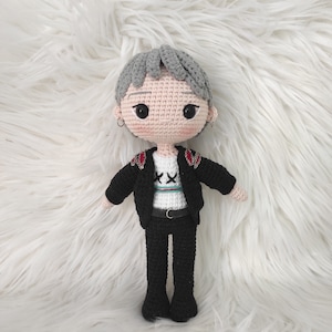 Handmade Crochet Jimin Doll: K-Pop BTS Plush Toy