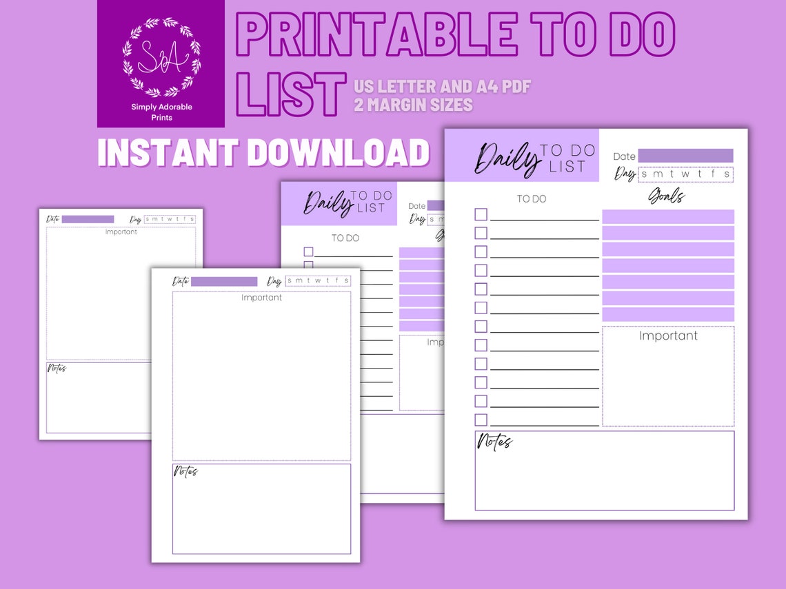 Daily Habit Tracker Digital to Do List Printable Journal Goodnotes ...