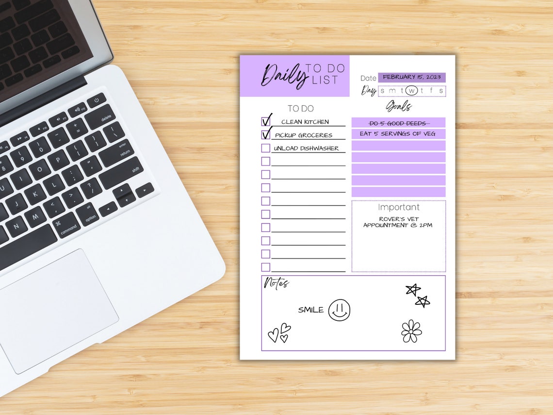 Daily Habit Tracker | Digital to Do List | Printable Journal ...