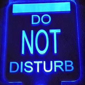 Rechargeable Wall Do Not Disturb Signs