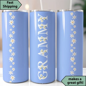 Personalized Grammy Tumbler, Gift for Grammy from Grandkids, New Grammy Travel Mug, Mother&#39;s Day Tumbler for Grammy, Custom Grammy Cup