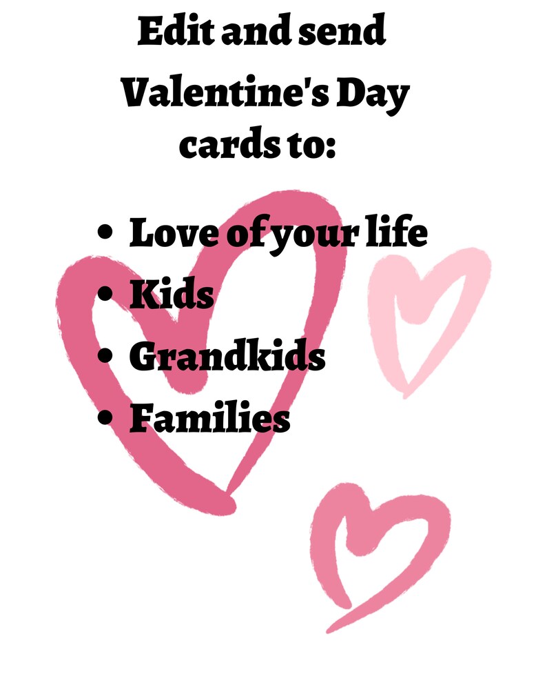 Editable, Printable 8.5 X 11 Valentine's Day Card - Etsy