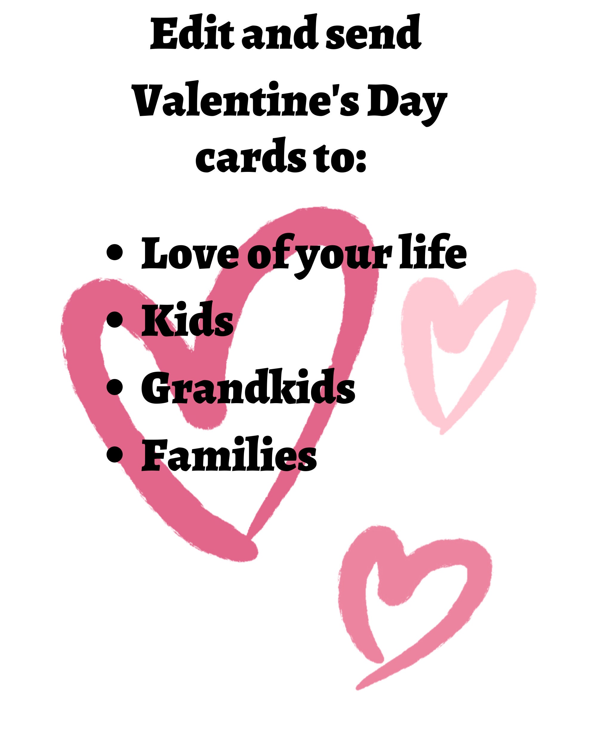 Editable, Printable 8.5 X 11 Valentine's Day Card - Etsy