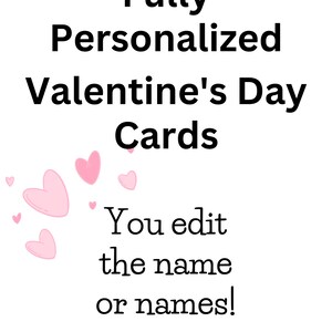 Editable, Printable 8.5 X 11 Valentine's Day Card - Etsy