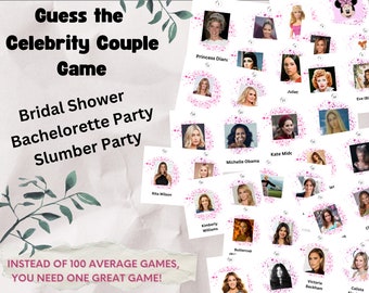 Guess the Celebrity Couple--Instant Digital Download