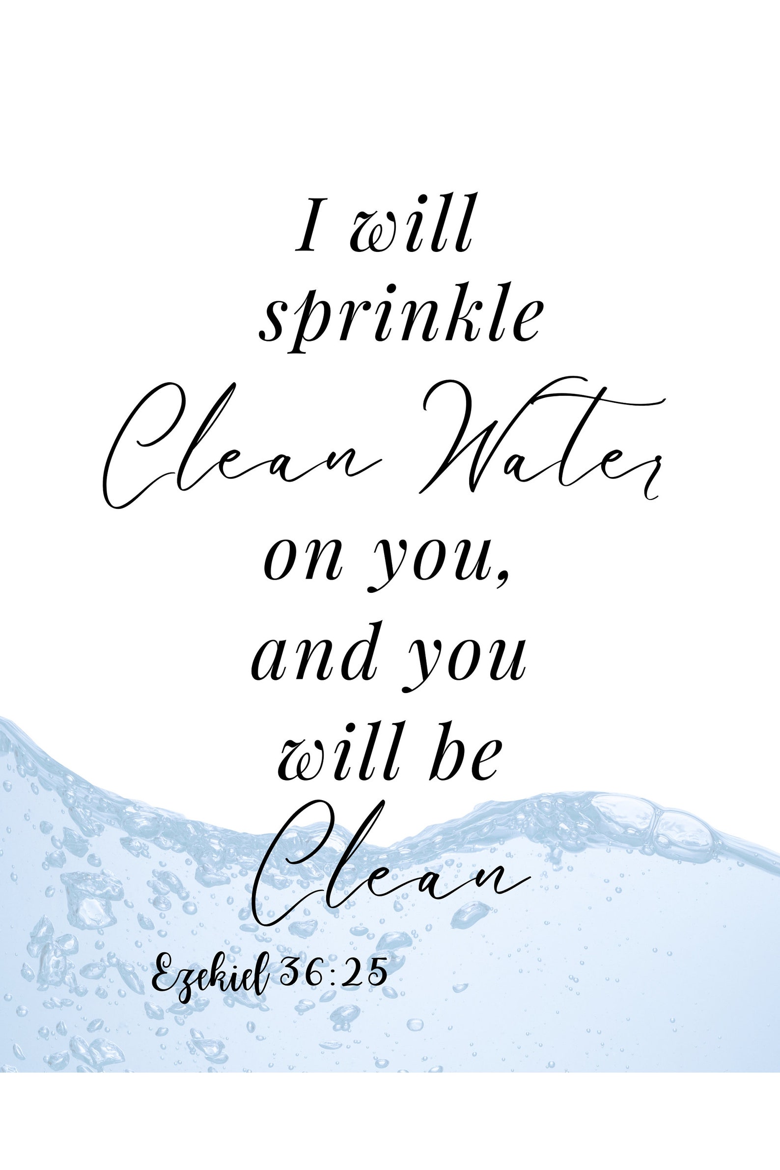 Laundry/bathroom Bundle of Printables: Psalms, Create in Me a Clean Heart, Soap, Faucet, Water ...