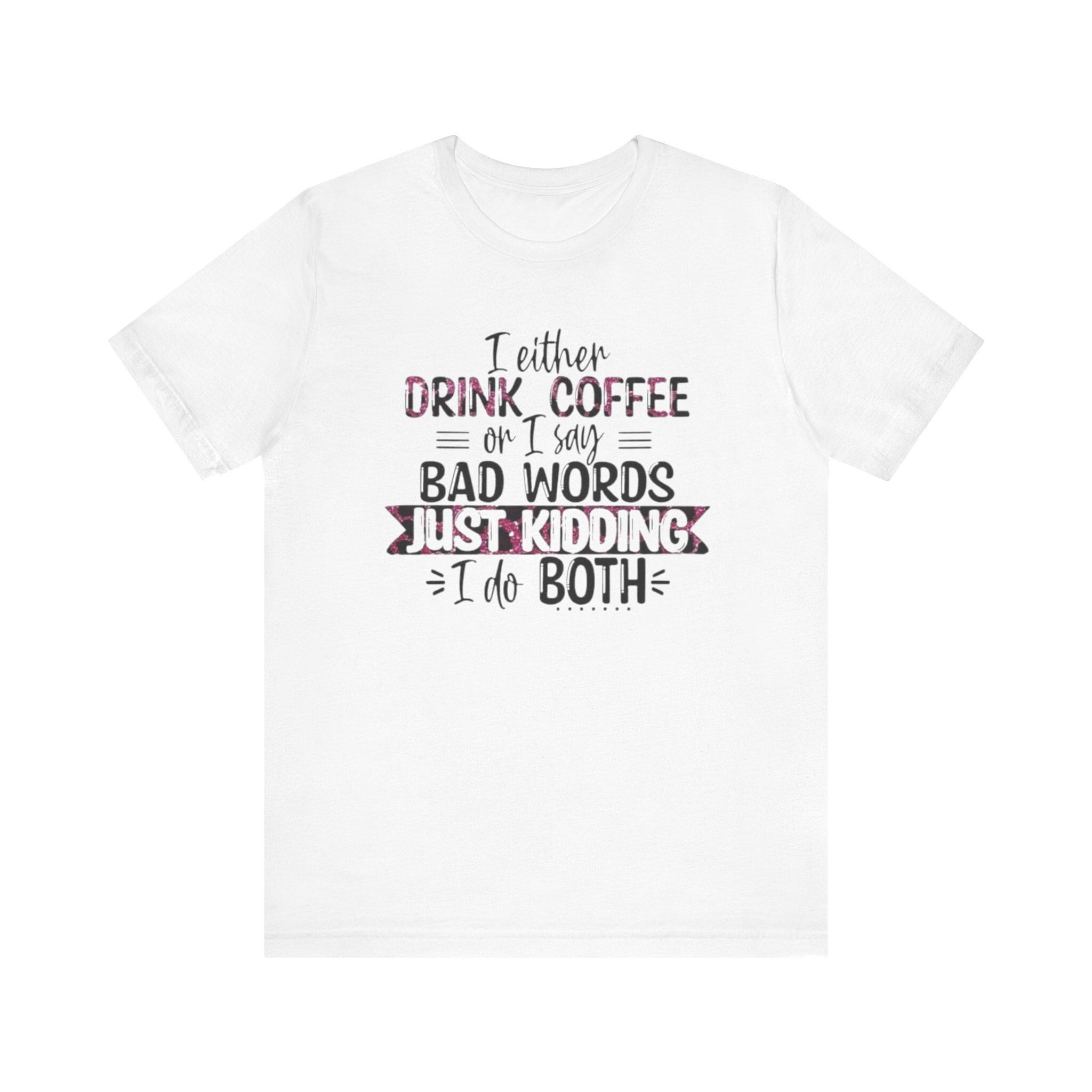 Strofinaccio Da Cucina Divertente Con Gatto Nero E Frase In Inglese 'Caffè E Parolacce' – Microfibra A Nido D'Ape 40x60 Cm