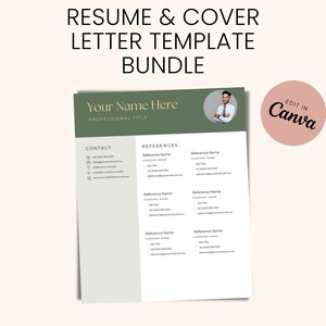 Resume Template Professional With Photo, Modern Resume Template, Resume Template,