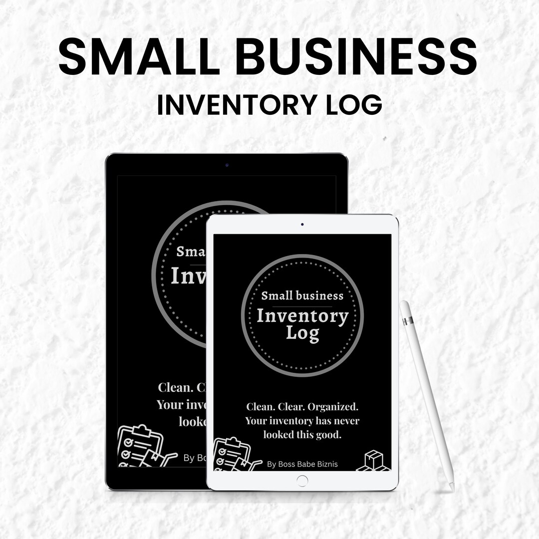 Editable Inventory Log Template: Small Business Stock Tracker (PDF ...