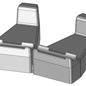 Hot Wheel/Match Box double vehicle display designed to showcase two of your favorite vehicles side by side.