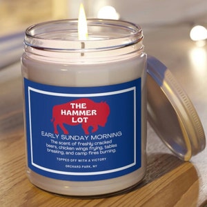 Bills Tailgate Candle, Buffalo Candle, Bills Gift, Bills Mafia, Scented Candles, 9oz