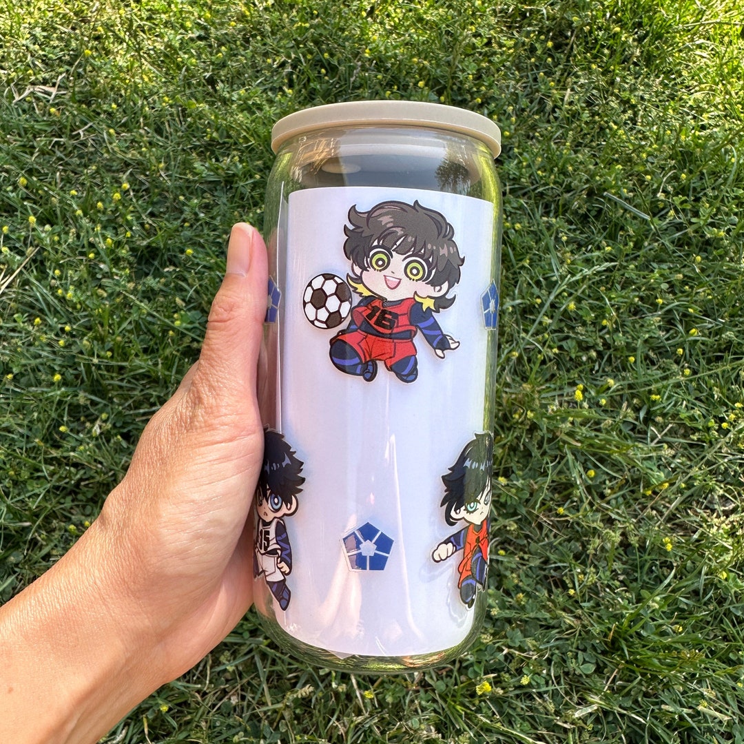 16oz Glass Cup Anime Tumbler Anime Glass Cup Silicone Lid Etsy
