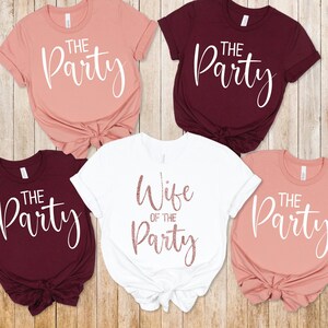 Bridal Bachelorette Party Shirts - Custom Party Shirts - Bridesmaid and Maid of Honor Shirts