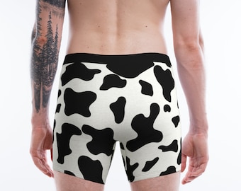 Kuh-Druck Herren Boxer Briefs: Neuheit Unterwäsche