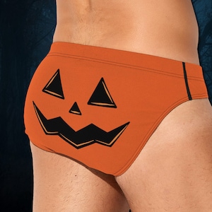 Men's Halloween Boxer Briefs,pumpkin Boxers,funny Men's Boxer Briefs,halloween  Boxer Briefs, Halloween Underwear for Men,spooky Underwear 