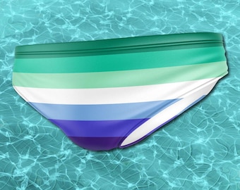 Slip de bain drapeau MLM Pride, Maillots de bain gays pour hommes