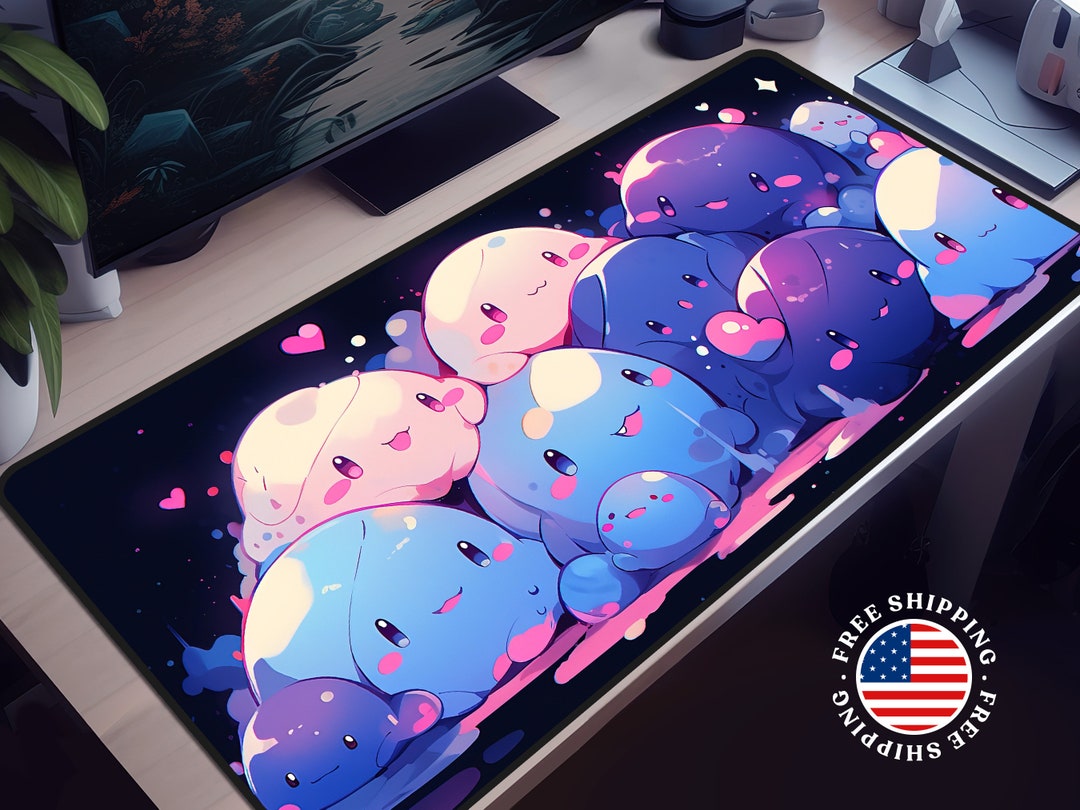 Cute Desk Mat,anime Kawaii Desk Mat,cute Desk Pad,cute Keyboard Mat