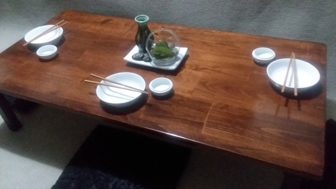 Chabudai Dining Table Low Dining Table Japanese Dining Table 4 Lengths