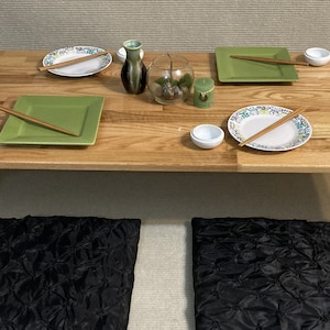Chabudai Dining Table - Low Dining Table - Japanese Dining Table - Stunning Red Oak - 2 dimensions / 4 heights available -Made to Order**