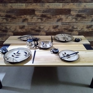 Handcrafted Aspen Chabudai Dining Table: Low Japanese Style