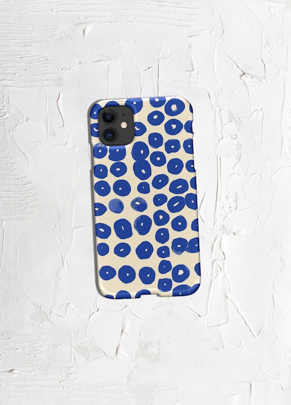 Polka Dots Glossy Phone Case Cover for iPhone Android Slim Protective Stylish Phone Case Cover Gift