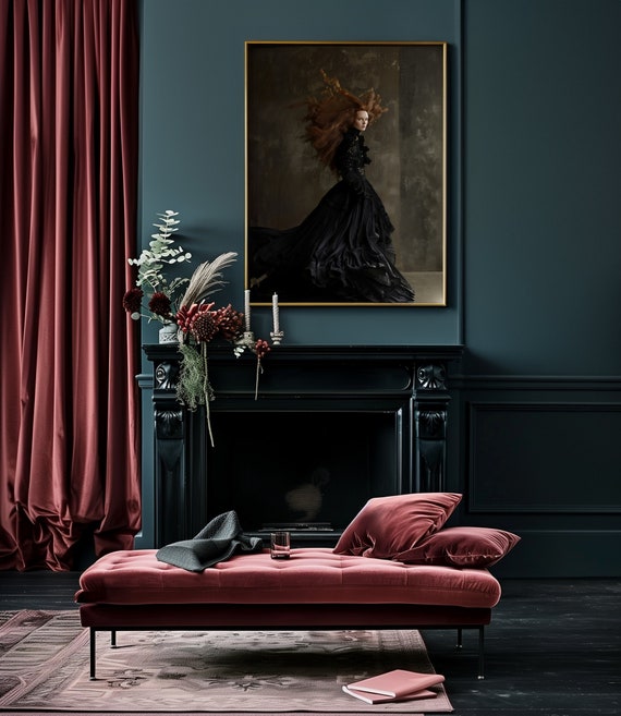 Poster Premium Mat Paper Gothic Art Print Poster Victorian Era Wall Decor surreal Art Print Fashion Poster Prints Gift