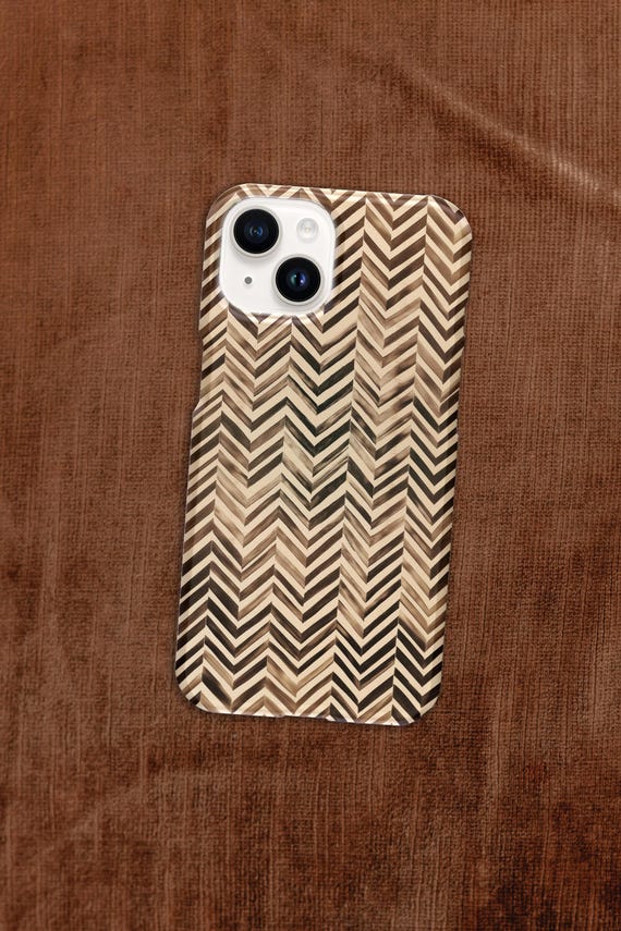Chevron Glossy Phone Case Cover for iPhone Android Slim Protective Stylish Phone Case Cover Gift