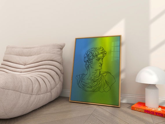 Modern god blue/green, Digital Print Download,Modern Wall Decor,Printable Wall Art