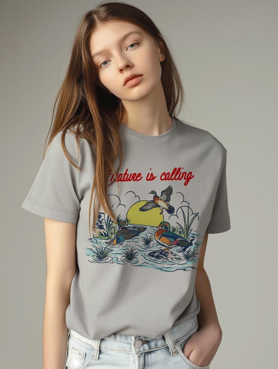 Nature is Calling T-Shirt - Soft & Comfortable Eco-Friendly Tee - Perfect for Nature Lovers!
