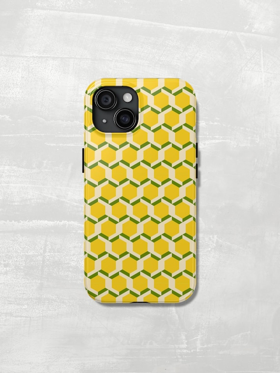 Vintage Honeycomb IPhone Case — Choose Tough or Slim