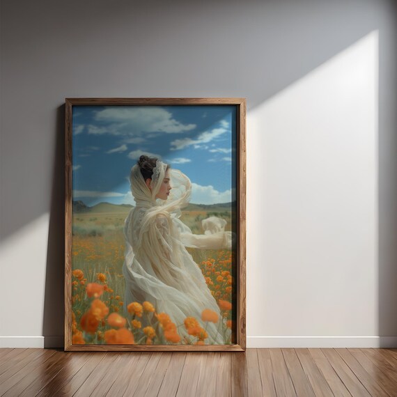 Ethereal Blossoms Poster Premium Mat Paper
