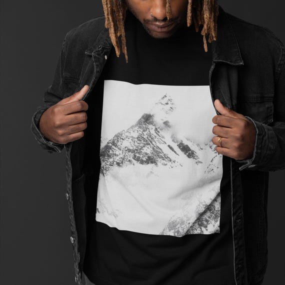 Mountain Majesty T-Shirt - Snowy Alpine Landscape - Soft & Stylish Tee for Nature Lovers