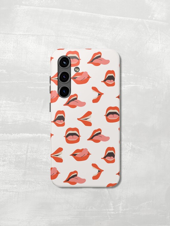 Playful Lips Samsung Phone Case — Choose Tough or Slim