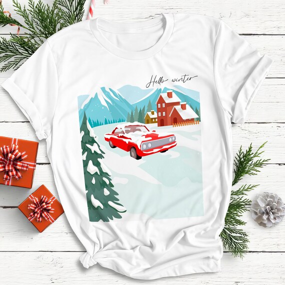 Hello Winter T-Shirt | Soft & Stylish | Perfect for Seasonal Holidays