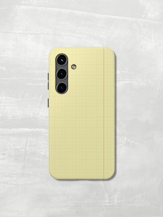 Retro Notepad Samsung Phone Case — Choose Tough or Slim
