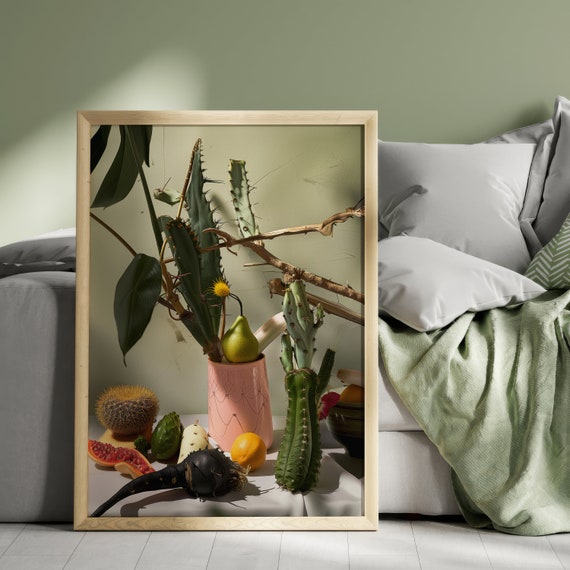 Prickly Beauty,Still Life Photography,Digital Print Download,Modern Wall Decor,Printable Wall Art