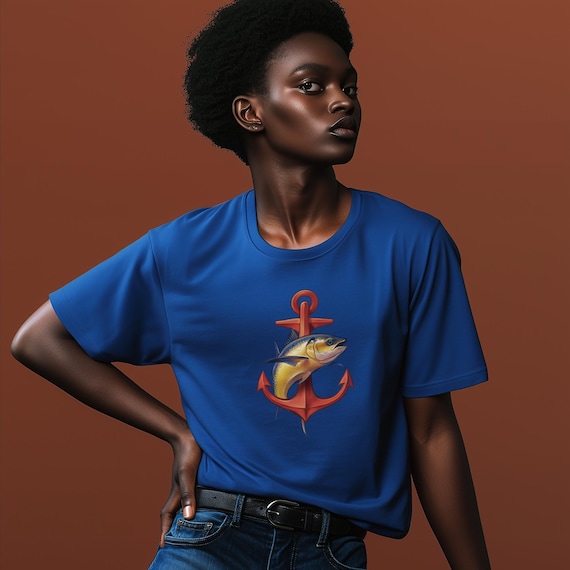 Nautica Art T-Shirt | Soft Feel | Perfect for DTG Printing | Gift for Ocean Lovers