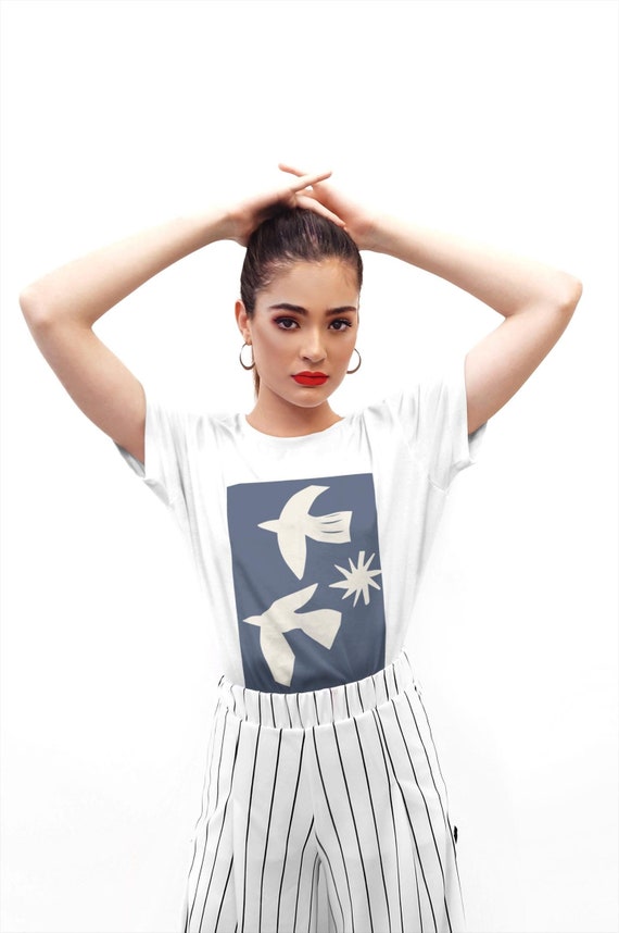 Matisse Birds Painting T-Shirt | Soft DTG Print Tee | Colorful Art Gift